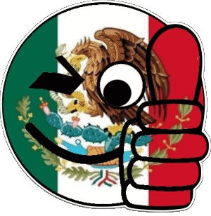 Smiley - OK México América Banderas 