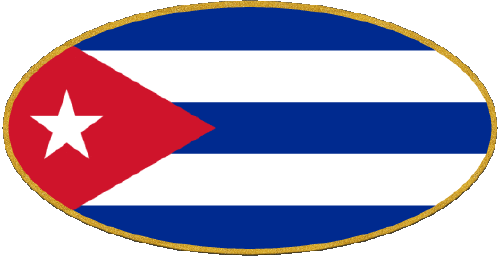 Ovale 01 Cuba America Bandiere 