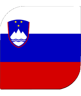Carré Slovénie Europe Drapeaux 