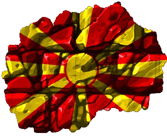 Map Macedonia Europe Flags 