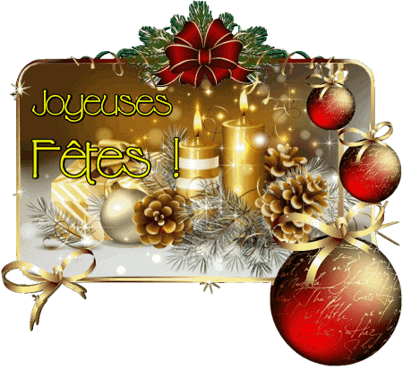 Serie 16 Joyeuses Fêtes (Noël) Francés Mensajes 