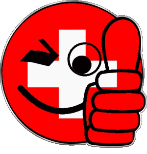 Smiley - OK Suiza Europa Banderas 