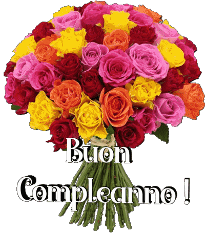 016 Fond Transparent Floreale Buon Compleanno Italien Messages 