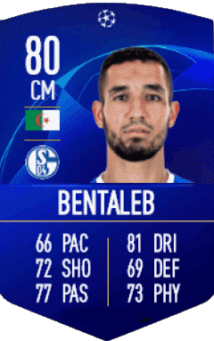 Nabil Bentaleb Algérie F I F A - Joueurs Cartes Jeux Vidéo Multi Média 