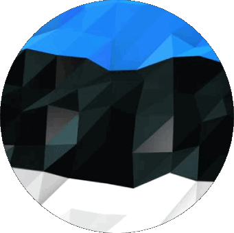 Round Estonia Europe Flags 