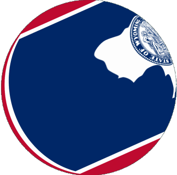 Esfera - Cubo Wyoming U.S.A - Estados América Banderas 