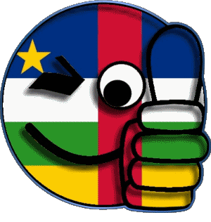 Smiley - OK Centrafrique Afrique Drapeaux 
