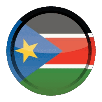 Rotondo - Anelli Sudan del sud Africa Bandiere 