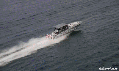 Offshore Power Boat Barcos Transporte Humor - Fun 