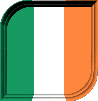 Square Ireland Europe Flags 