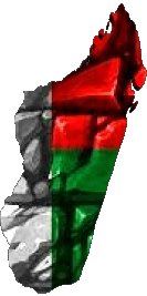 Karte Madagaskar Afrika Fahnen 