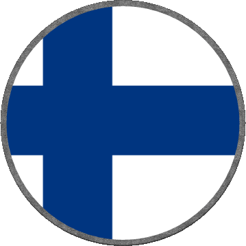 Rond Finlande Europe Drapeaux 