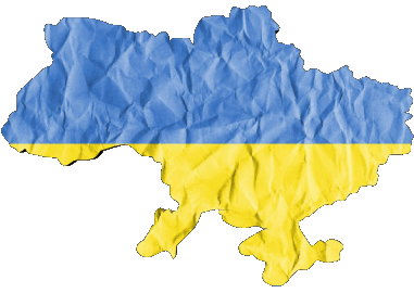 Map Ukraine Europe Flags 