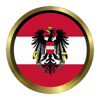 Round - Rings Austria Europe Flags 