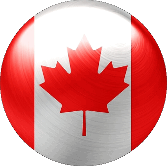 GIF Round Canada America Flags
