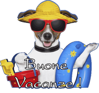 03 Sfondo trasparente Buone Vacanze Italiano Messagi 