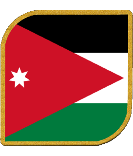 Carré Jordanie Asie Drapeaux 
