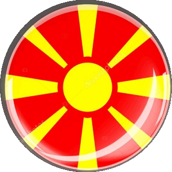 Tondo Macedonia Europa Bandiere 