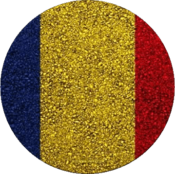 Rond Tchad Afrique Drapeaux 