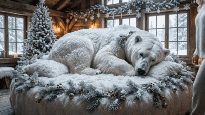 " Au Lit " (Noël) I.A Mix Humour - Fun 