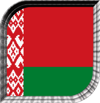 Square Belarus Europe Flags 
