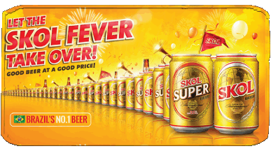 Skol Brasilien Bier Getränke 