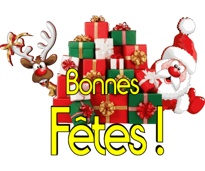 Serie 13 Bonnes Fêtes (Noël) Francés Mensajes 