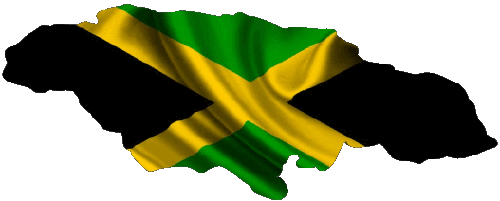 Mapa Jamaica América Banderas 