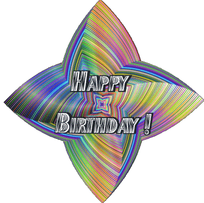 018 Fond Transparent Abstract - Geometric Happy Birthday Anglais Messages 