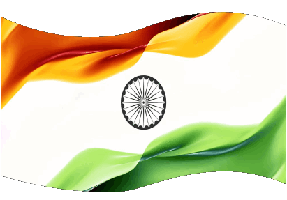 Rechteck Indien Asien Fahnen 