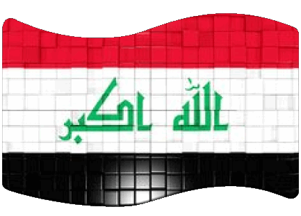 Rectángulo Iraq Asia Banderas 