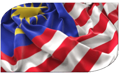 Rettangolo Malaysia Asia Bandiere 