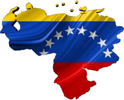 Carta Geografica Venezuela America Bandiere 