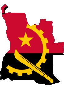 Angola Angola Afrika Fahnen 