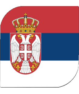 Square Serbia Europe Flags 