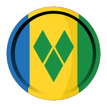 Rond - Anneaux Saint Vincent et les Grenadines Amériques Drapeaux 