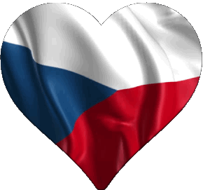 Corazón República Checa Europa Banderas 