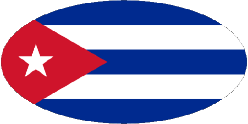 Ovale 01 Cuba America Bandiere 