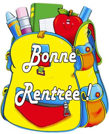 015 Fond Transparent Bonne Rentrée Français Messages 