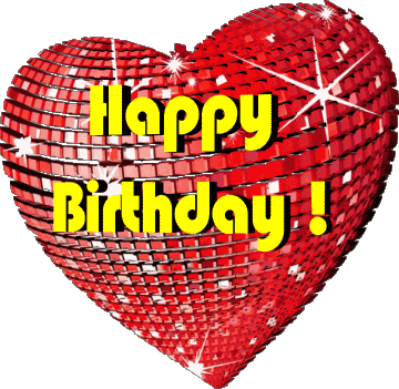 002 Heart Happy Birthday Inglés Mensajes 