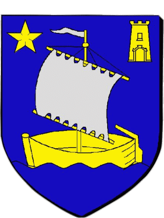 Wappen-Wappen CHALLANS 85 Abteilungen - Städte Frankreich Fahnen 