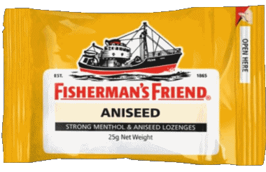 Aniseed-Aniseed Fisherman's Friend Caramelos Comida 