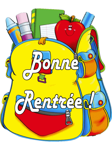 015 Transparenter Hintergrund Bonne Rentrée Französisch Nachrichten 