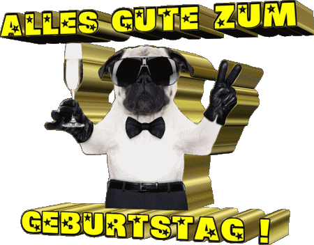 001 Tiere Alles Gute zum Geburtstag Tedesco Messagi 
