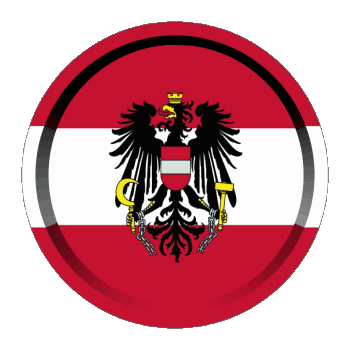 Round - Rings Austria Europe Flags 