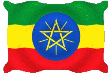 Ondulation Ethiopie Afrique Drapeaux 