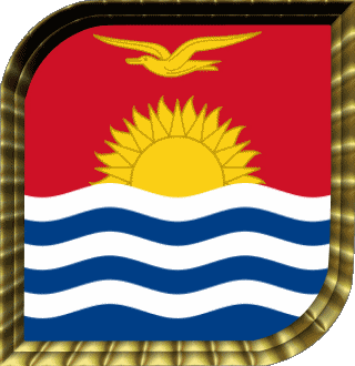 Square Kiribati Oceania Flags 