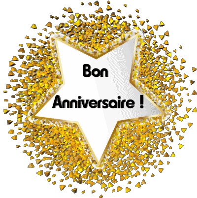 011 Ballons - Confetis Bon Anniversaire Französisch Nachrichten 