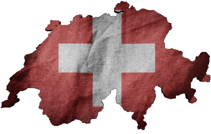 Mapa Suiza Europa Banderas 