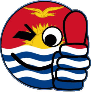 Smiley - OK Kiribati Ozeanien Fahnen 